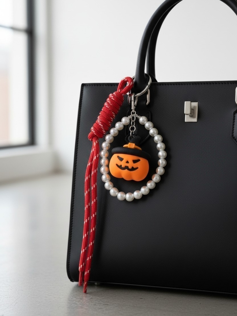Halloween Charm With Pearls